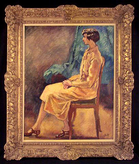 Louis Valtat: Portrait of Madame Valtat - Painting